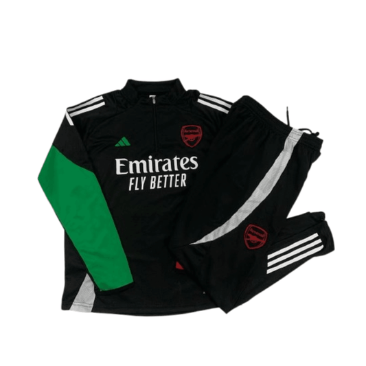 Arsenal Half Zip Training Wear 24/25 Black - The Football Lab