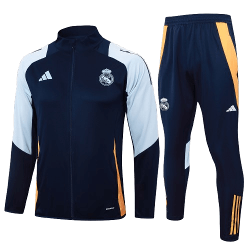 Real Madrid Full Zip Tracksuit 24/25 Away Kids Edition - The Football Lab