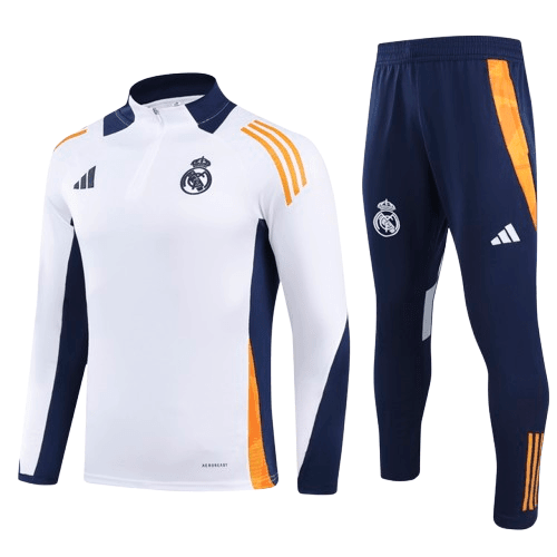 Real Madrid Full Zip Tracksuit 24/25 - The Football Lab