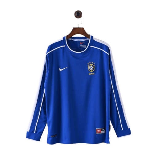 Brazil Away 1998 Retro Long Sleeve - The Football Lab