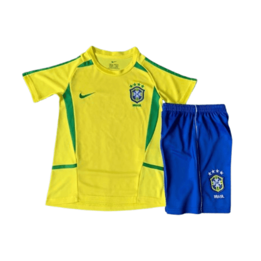 Brazil Home 2002 Retro Kids - The Football Lab