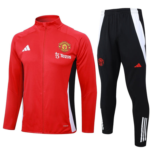 Manchester United Full Zip 24/25 Red - The Football Lab